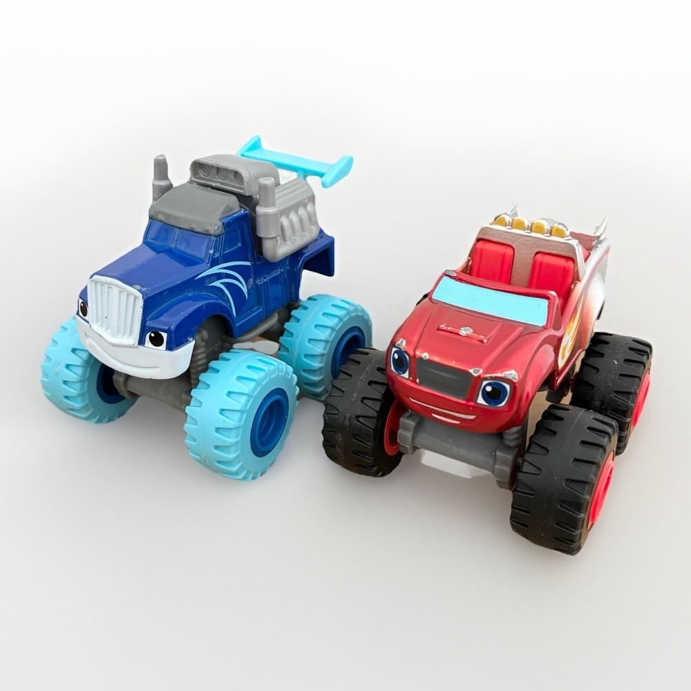 Nickelodeon Nick Jr. Blaze Monster Machines Crusher Truck Toy Bundle